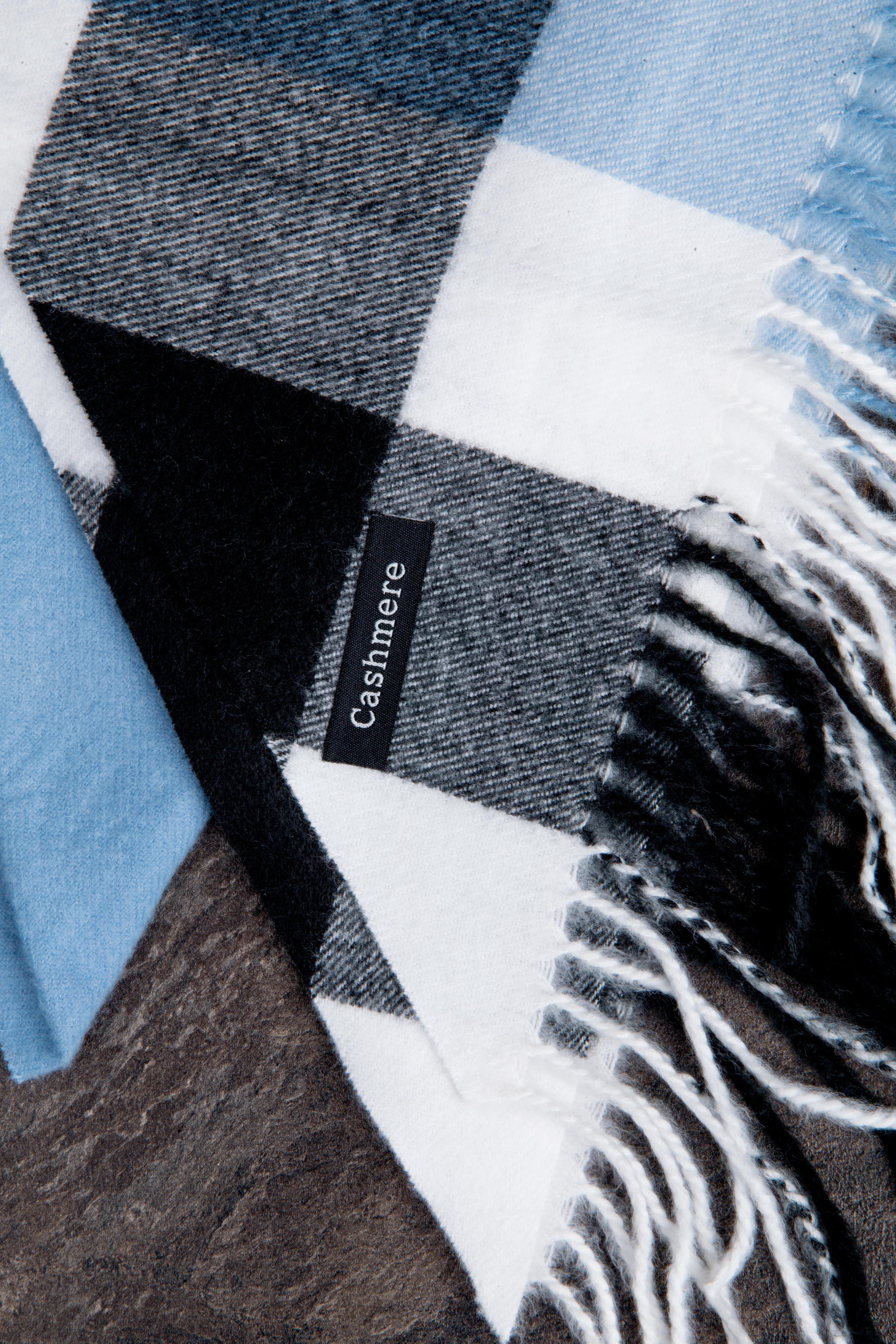 шарф-палантин пп9870 ^3 голубой