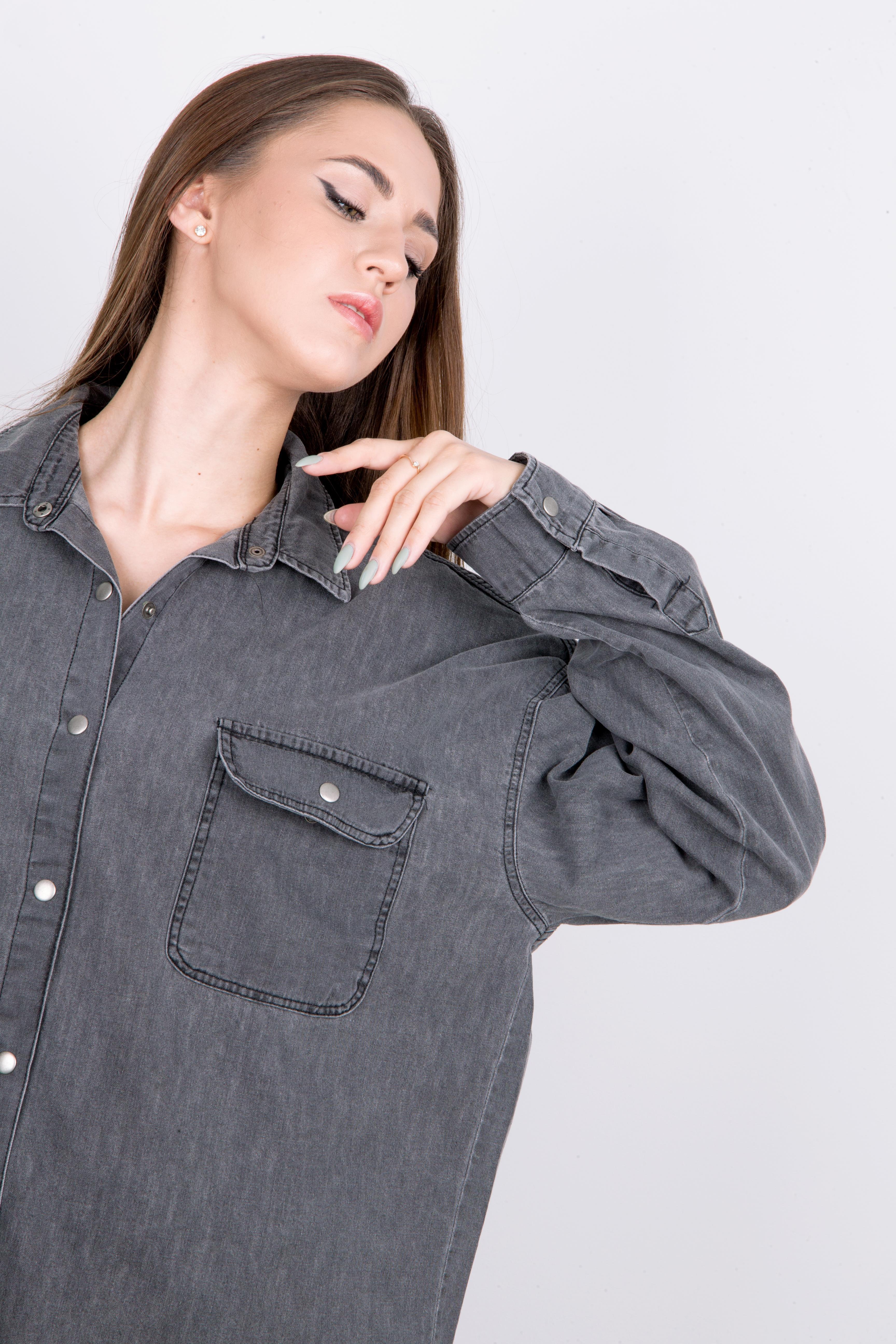 рубашка АН2087 1.тёмно-серый