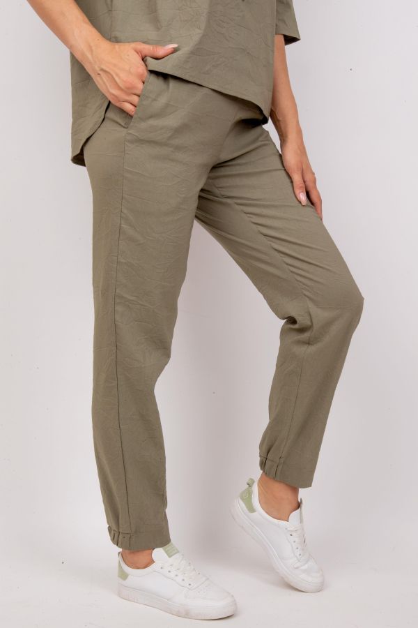 брюки Л609-2  стрейч_165 хаки