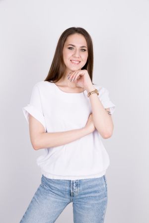 Футболка к2331 белый  оптом