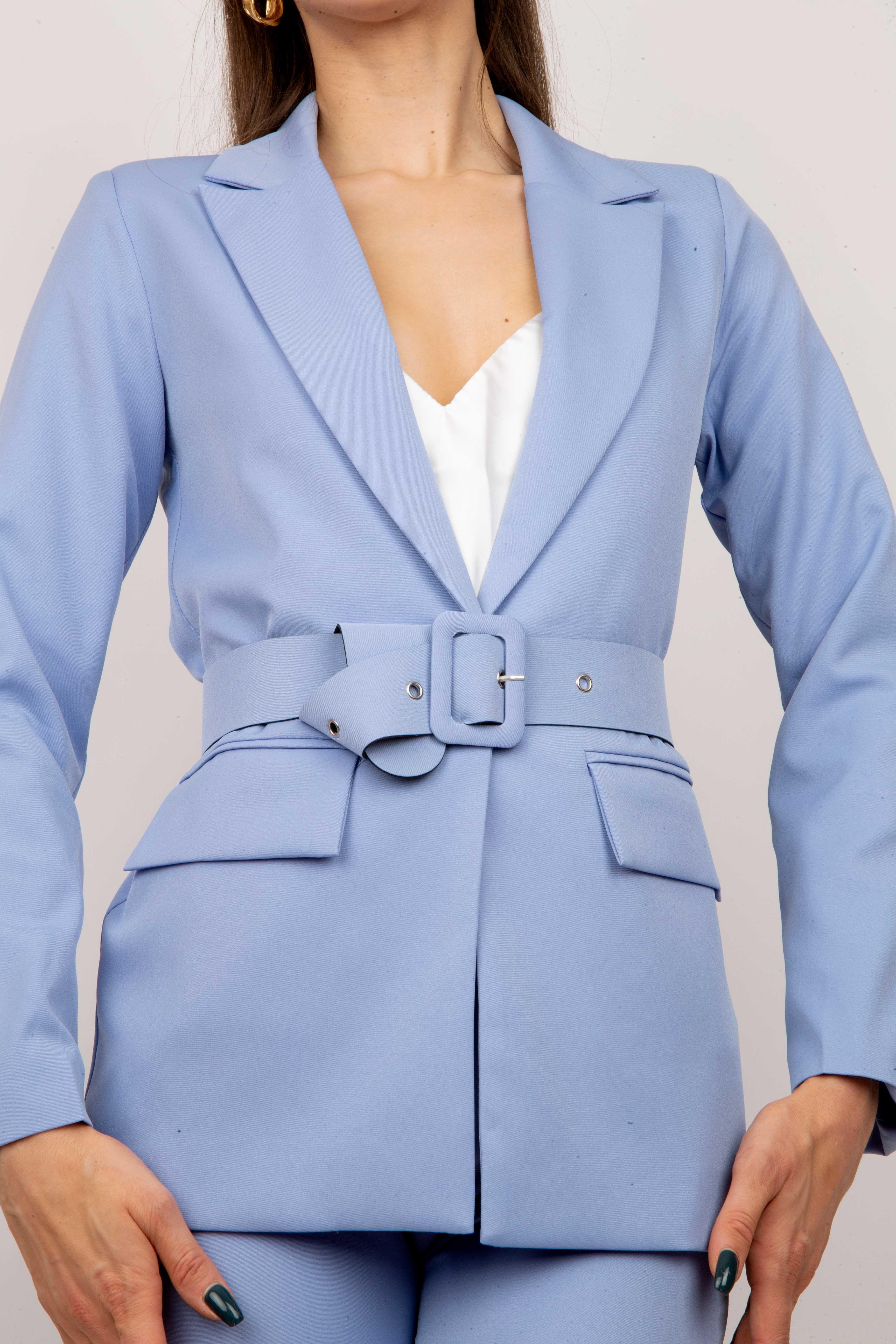 пиджак+брюки А.525_5 голубой
