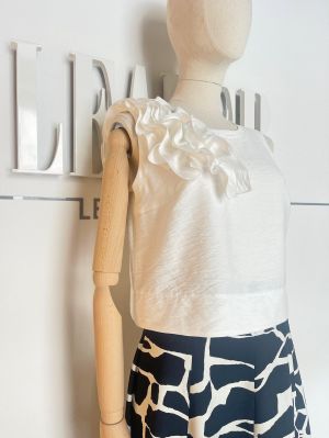 топ Л555 текстиль Вивьен белый_441 Tropic  оптом